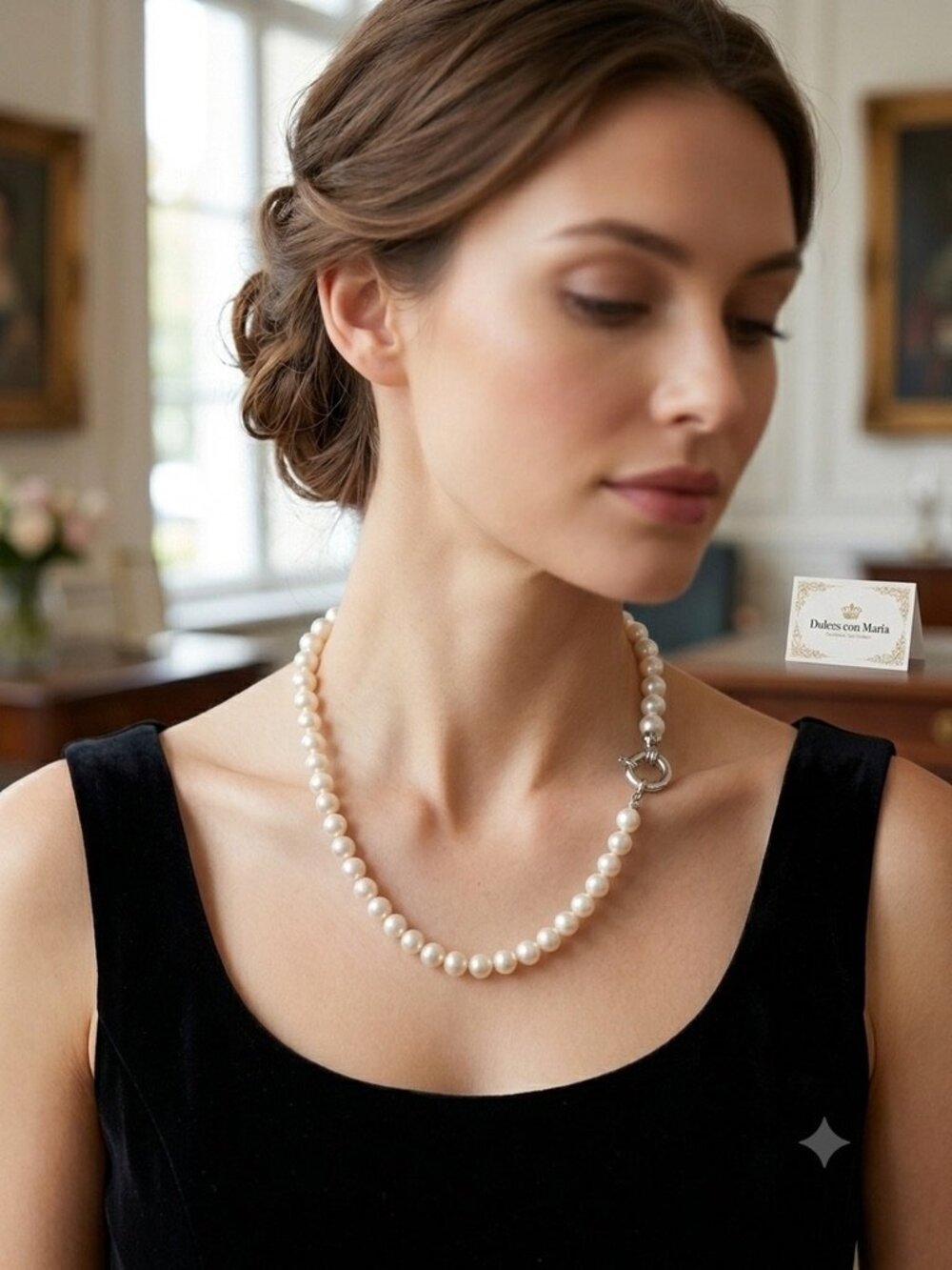 ✨ Timeless Elegance: Classic Cream Pearl Strand Necklace - Perfect for Holidays